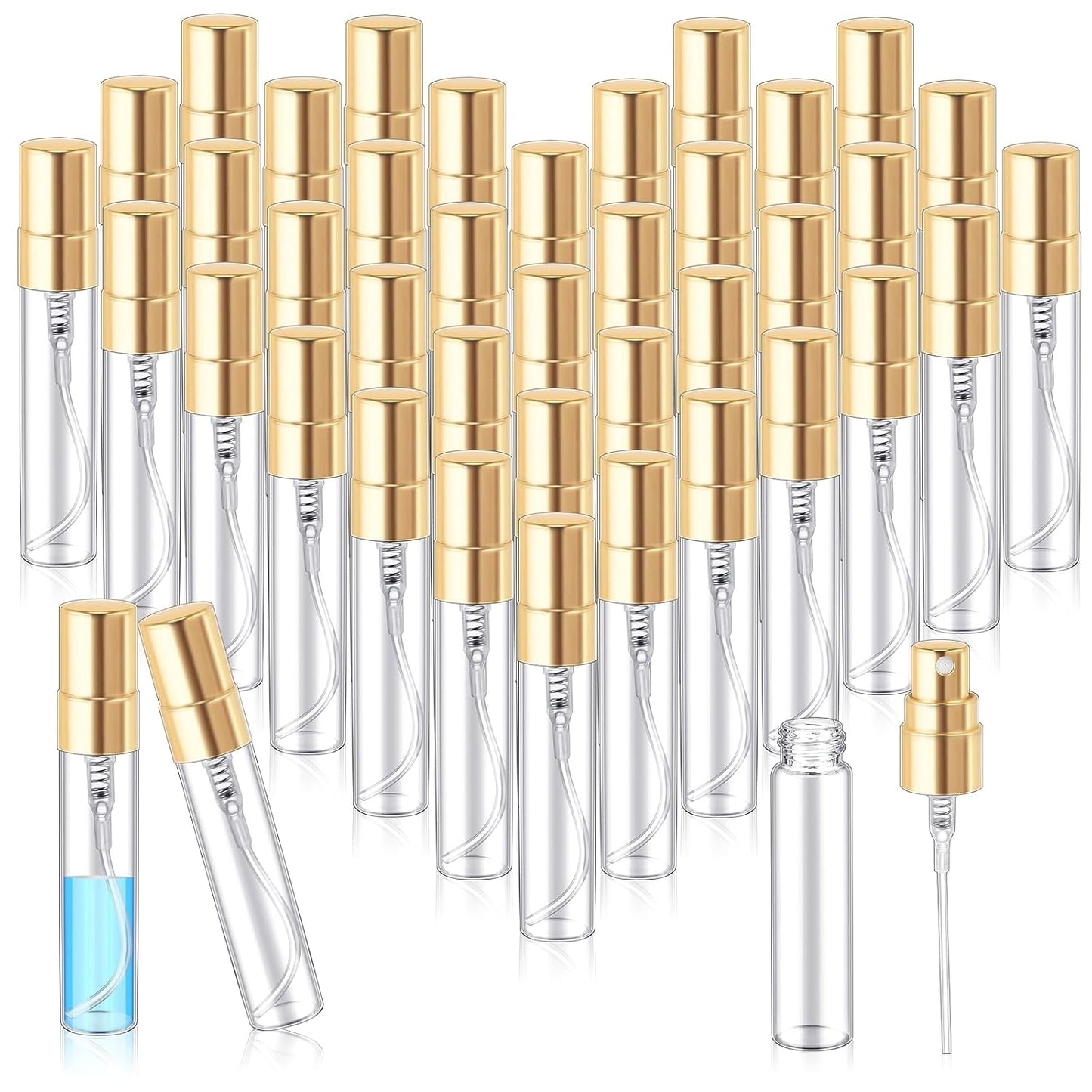 Zhehao 200 Pcs Mini Spray Bottles for Perfume and Essential Oils