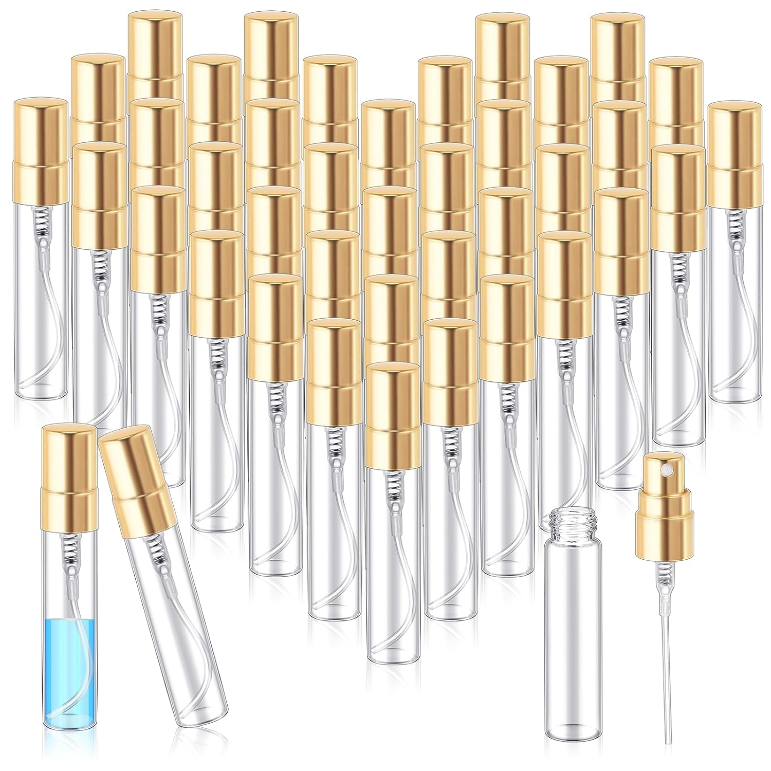 Zhehao 200 Pcs Mini Spray Bottles for Perfume and Essential Oils