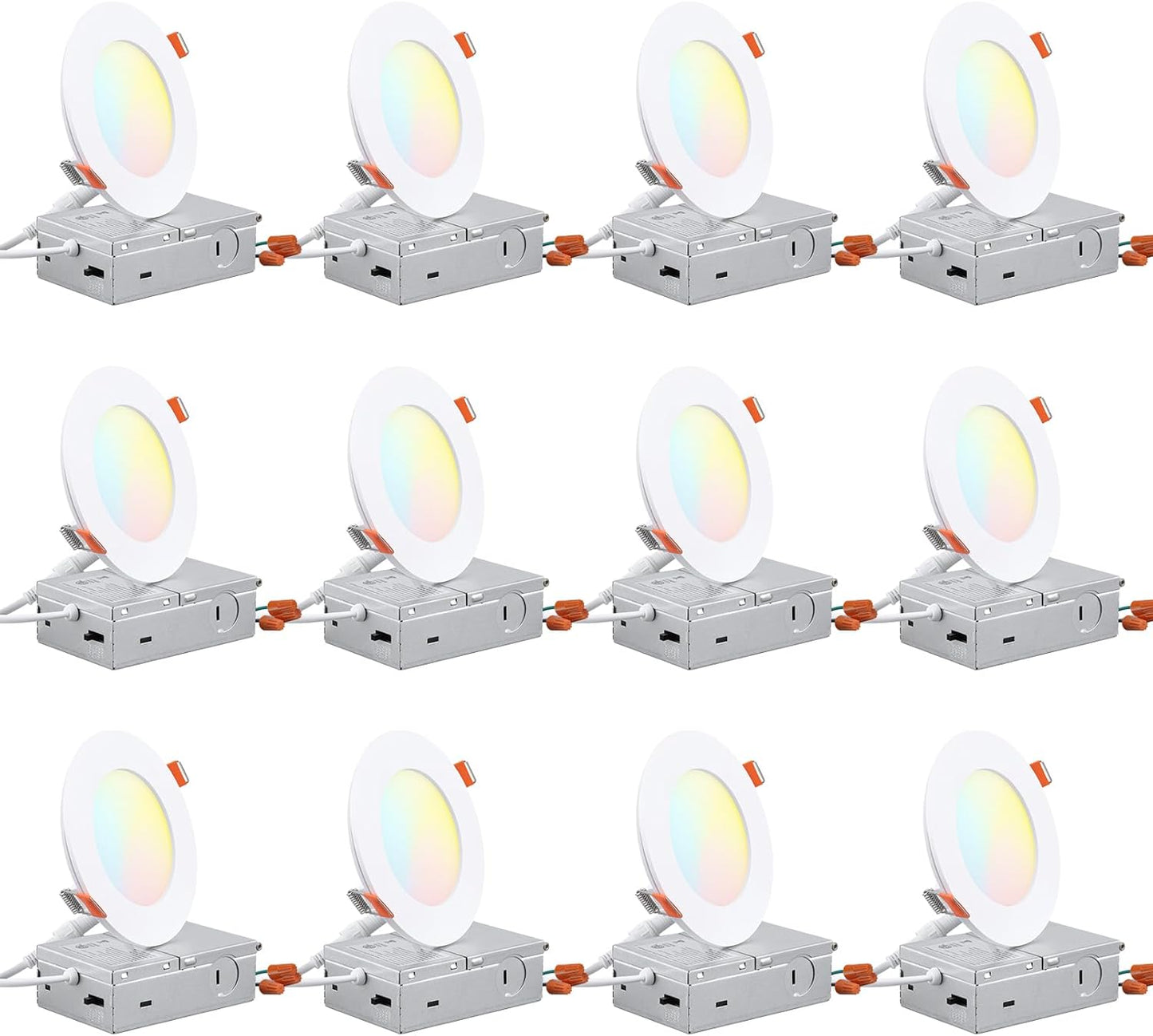 Ultra-Thin 4 Inch LED Recessed Lighting with 5CCT Options