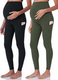 Maternity Workout Leggings Over The Belly Pregnancy Yoga Pants [Ultra