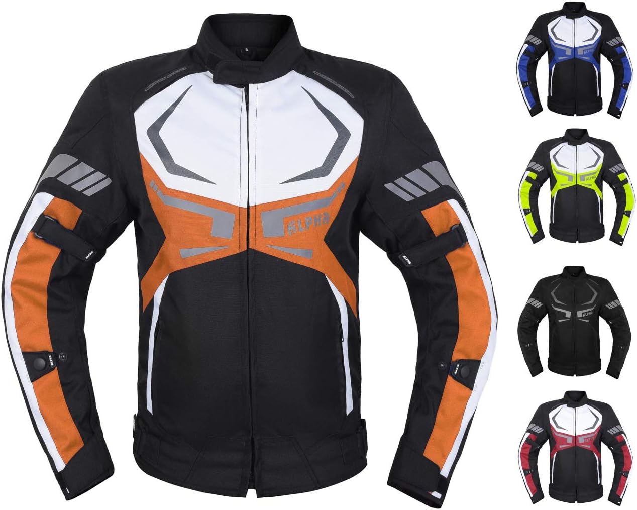 Motorcycle Jacket Mens CE Armored Bikers Riding Waterproof Gear