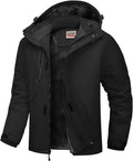 Waterproof Ski Jacket for Men - Fleece Lined Windproof Winter Coat