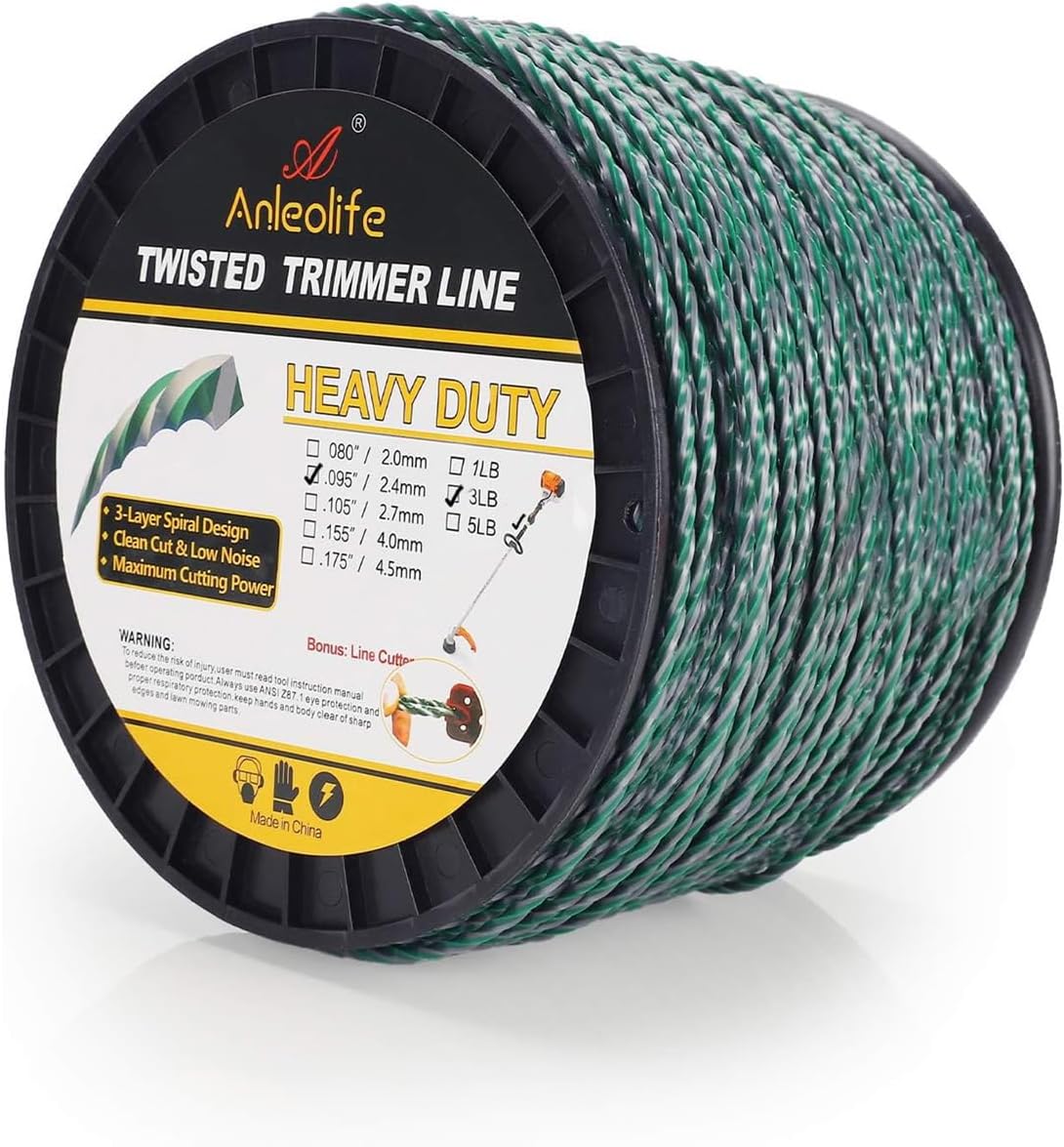 Heavy Duty Twisted Trimmer Line Spool for Efficient Cutting