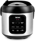 AROMA Digital Rice Cooker 4-Cup Uncooked - Compact Multicooker