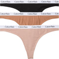Calvin Klein Women's Carousel Logo Cotton Stretch Thong Panties Thongs