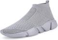 Breathable Knit Slip On Mens Walking Shoes - Lightweight Casual