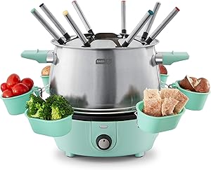 Dash Deluxe Stainless Steel Fondue Maker for All Occasions