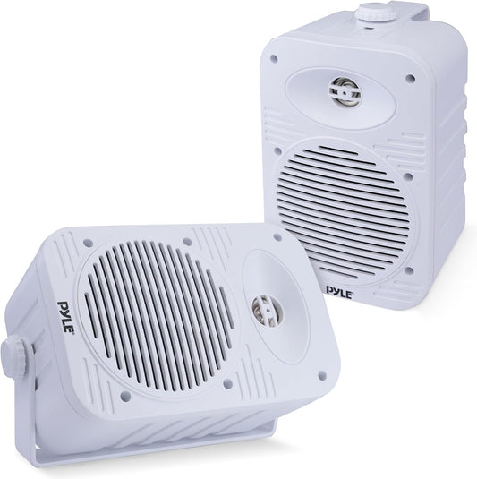 Pyle 500W Bluetooth Outdoor Speakers Pair - Waterproof Dual Speaker System | Versatile Home-Boat-Marine Solution
