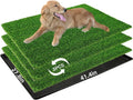 Large Dog Grass Pad with Tray 3-Pack - Indoor Potty Solution