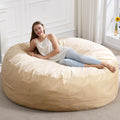 Hobestluk 6FT Bean Bag Chair - Giant Memory Foam Comfort
