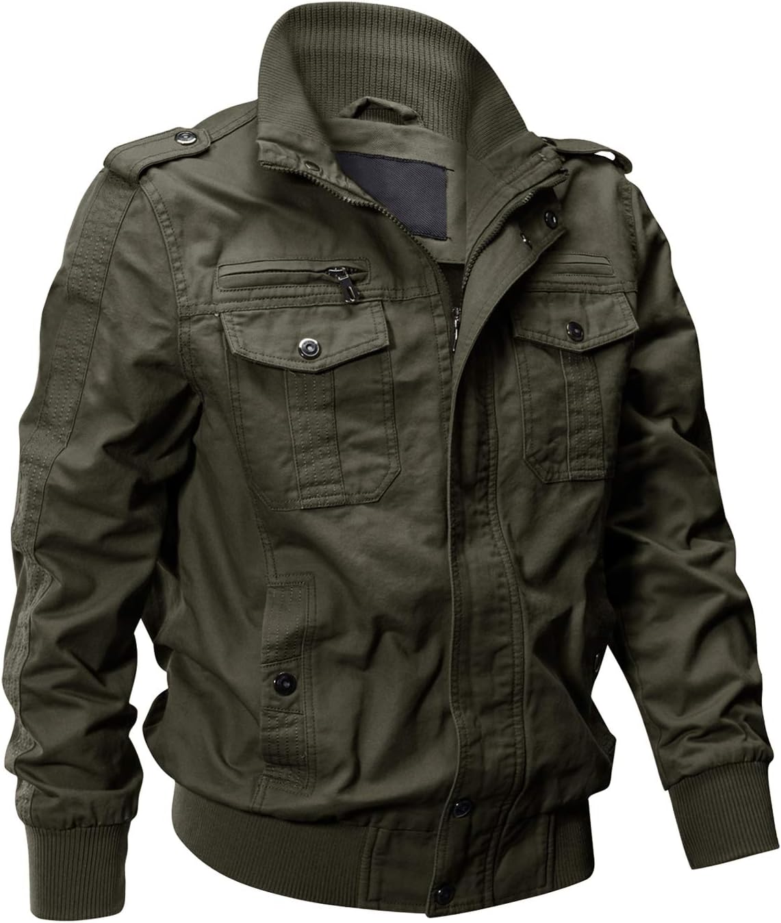 Lightweight Multi Pocket Military Jacket for Men - Windbreaker