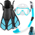 ZEEPORTE Snorkel Set with Mask and Fins for Exceptional Diving Fun