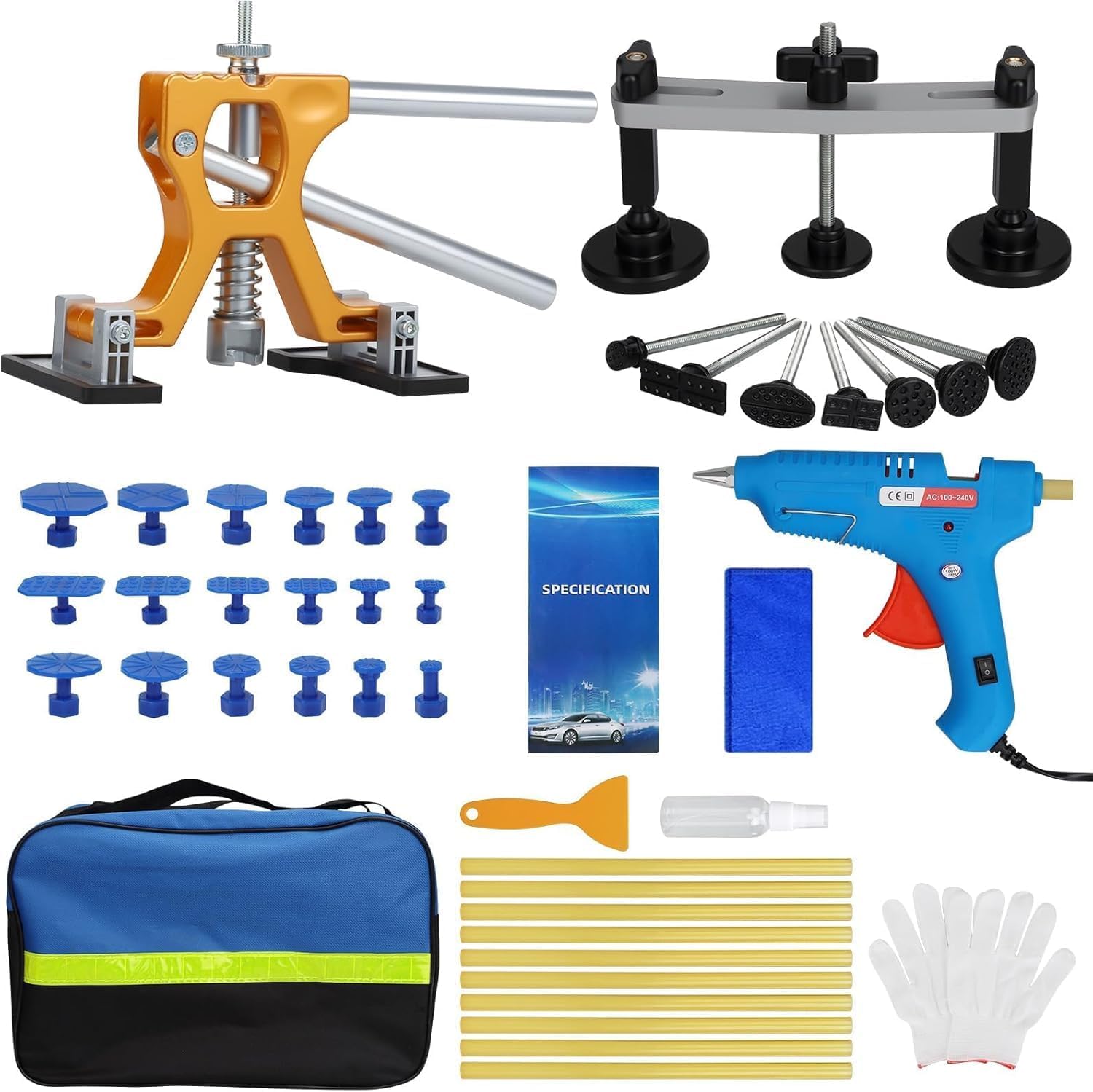 Car Dent Puller Kit for Easy Paintless Dent Removal Repairs