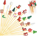 Festive Christmas Cocktail Picks - 100 Pack