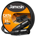 CAT6 Shielded Ethercon Cable 25 ft - Rugged Tactical Locking Cable