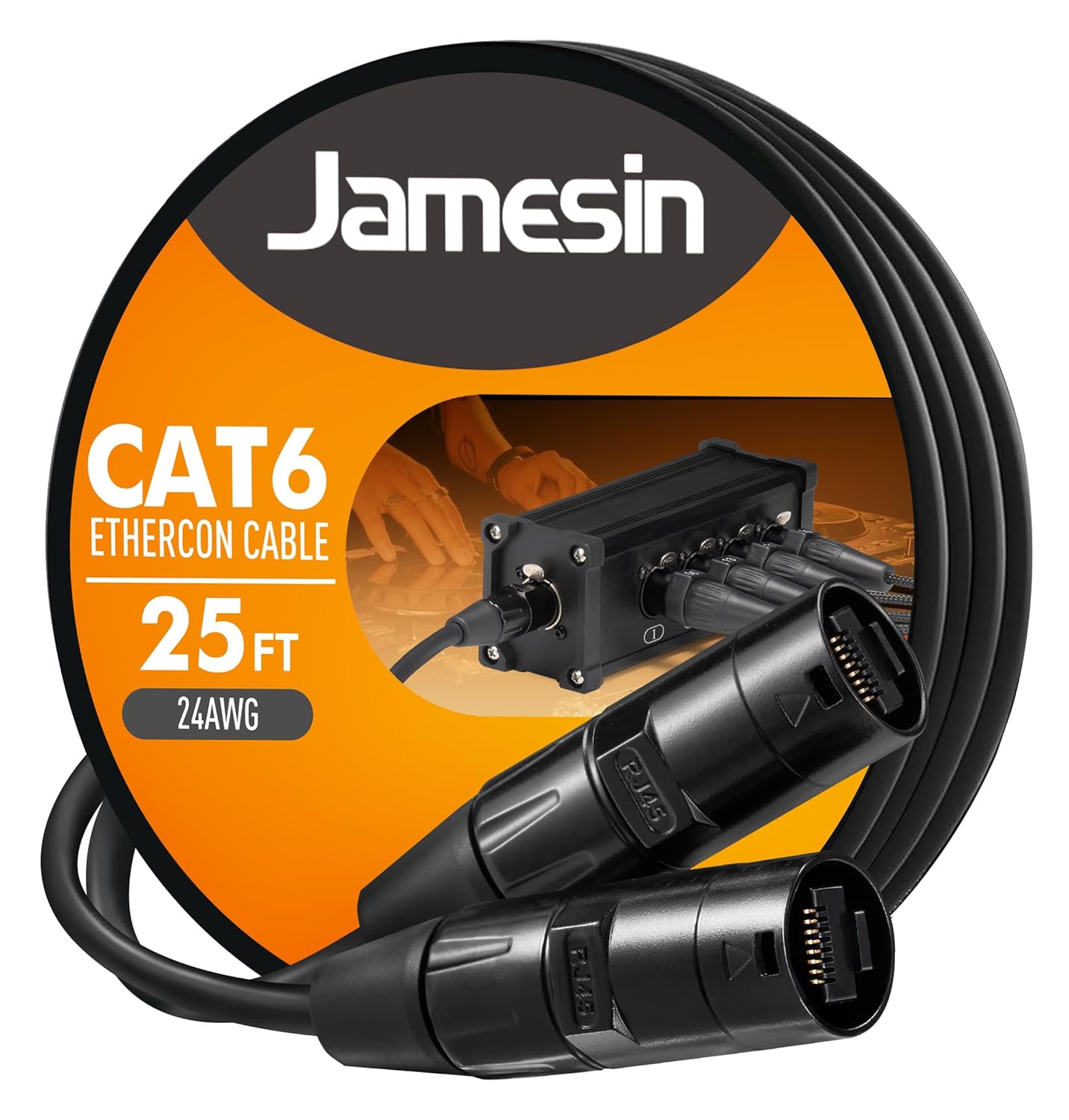 Jamesin CAT6 Shielded Ethercon Cable for Studio and Touring Use