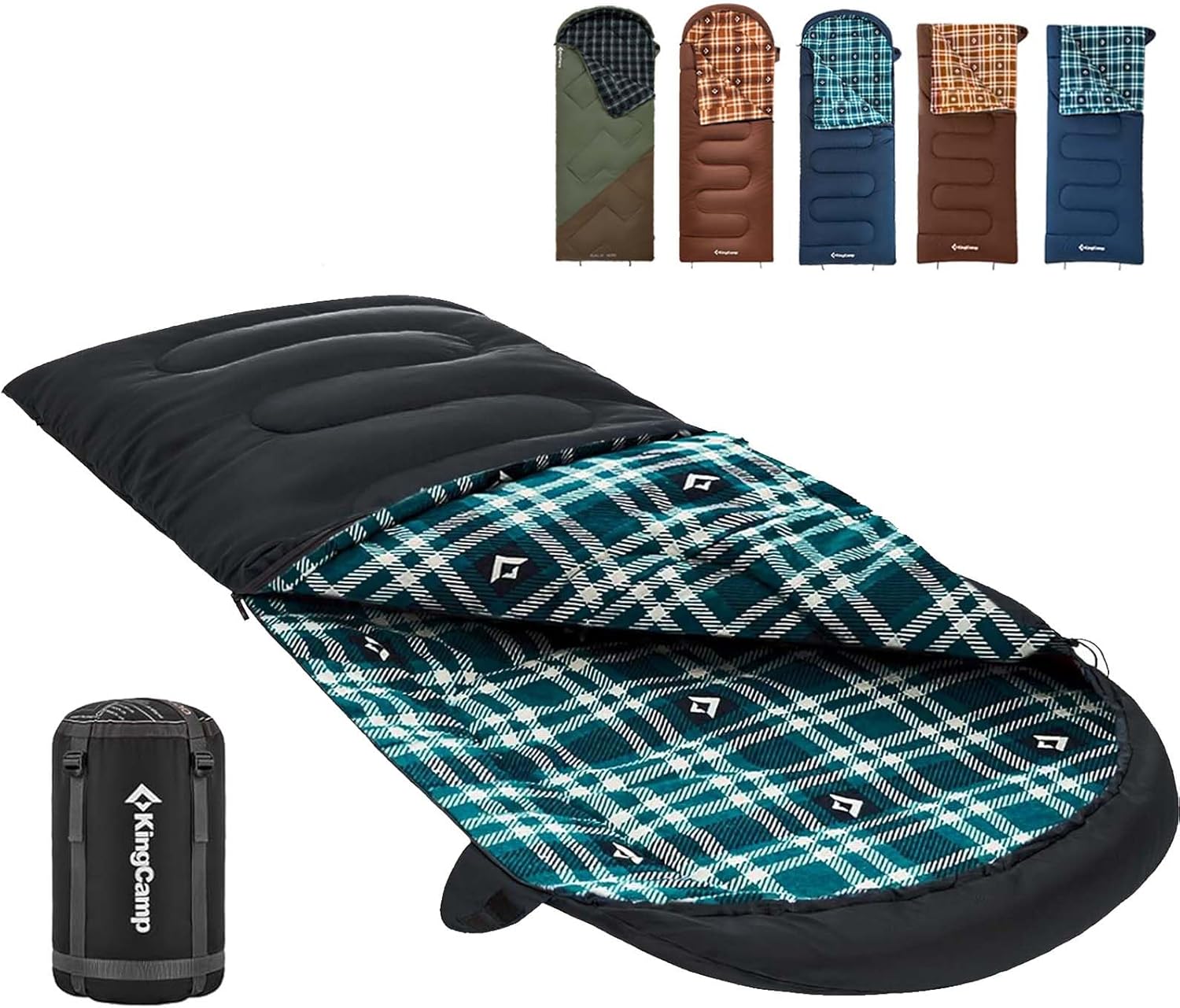 KingCamp Cold Weather Sleeping Bag for Big and Tall Adults