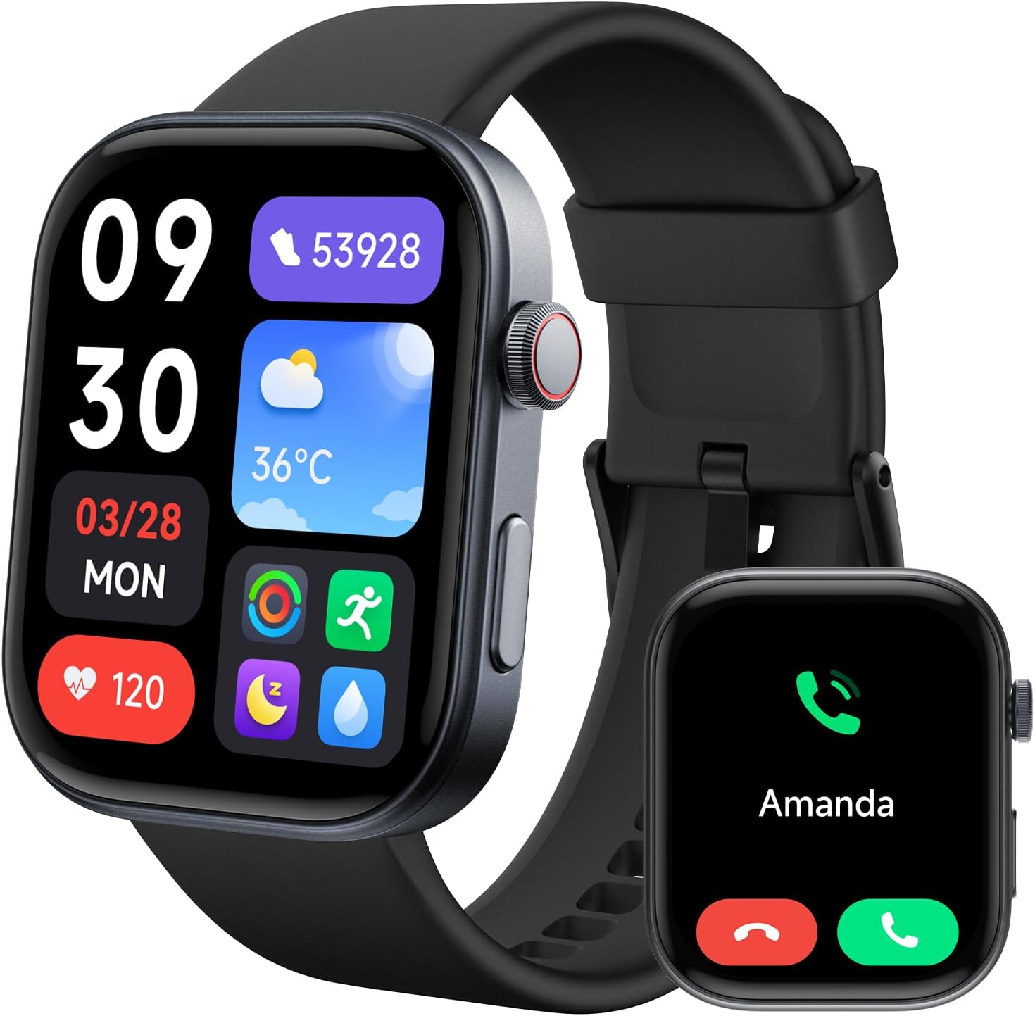 Fitpolo Smart Watch: Stunning 1.99 AMOLED Screen