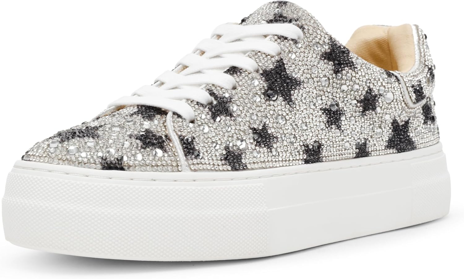 Betsey Johnson Women's Sidny Sneaker with Rhinestone Details