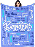 Personalized Flannel Blanket with Name - Large 60x80 in Throw