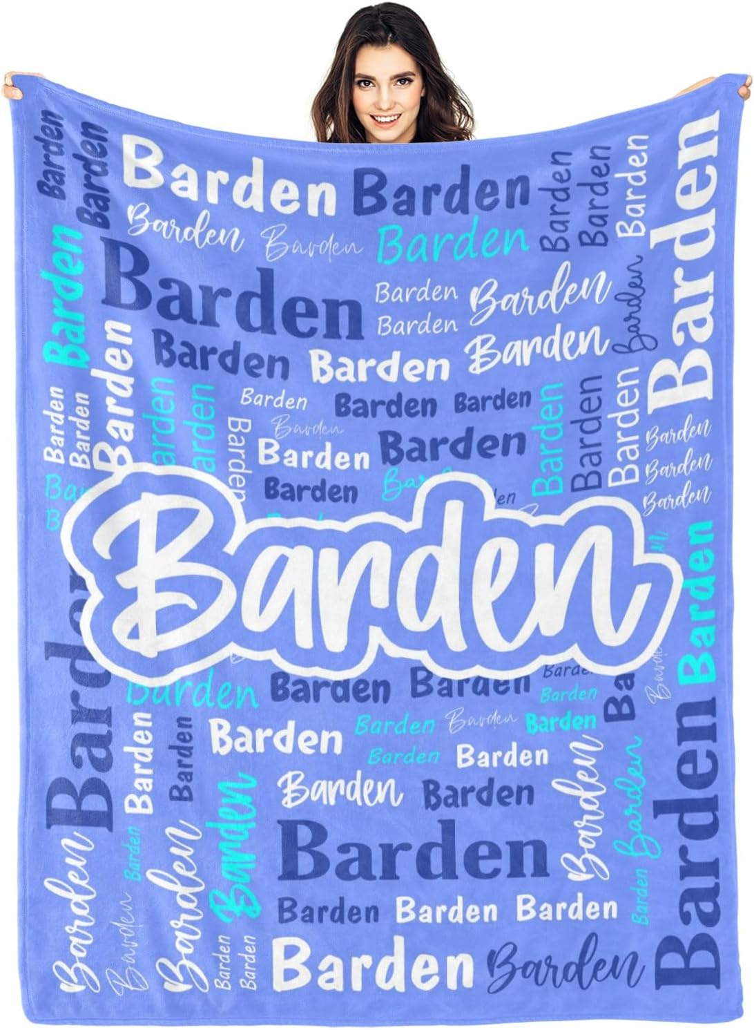 Custom Blanket with Name Personalized for Kids and Adults