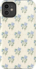 Casely iPhone 11 Case Vintage Garden Blue Hydrangea - Slim Protection