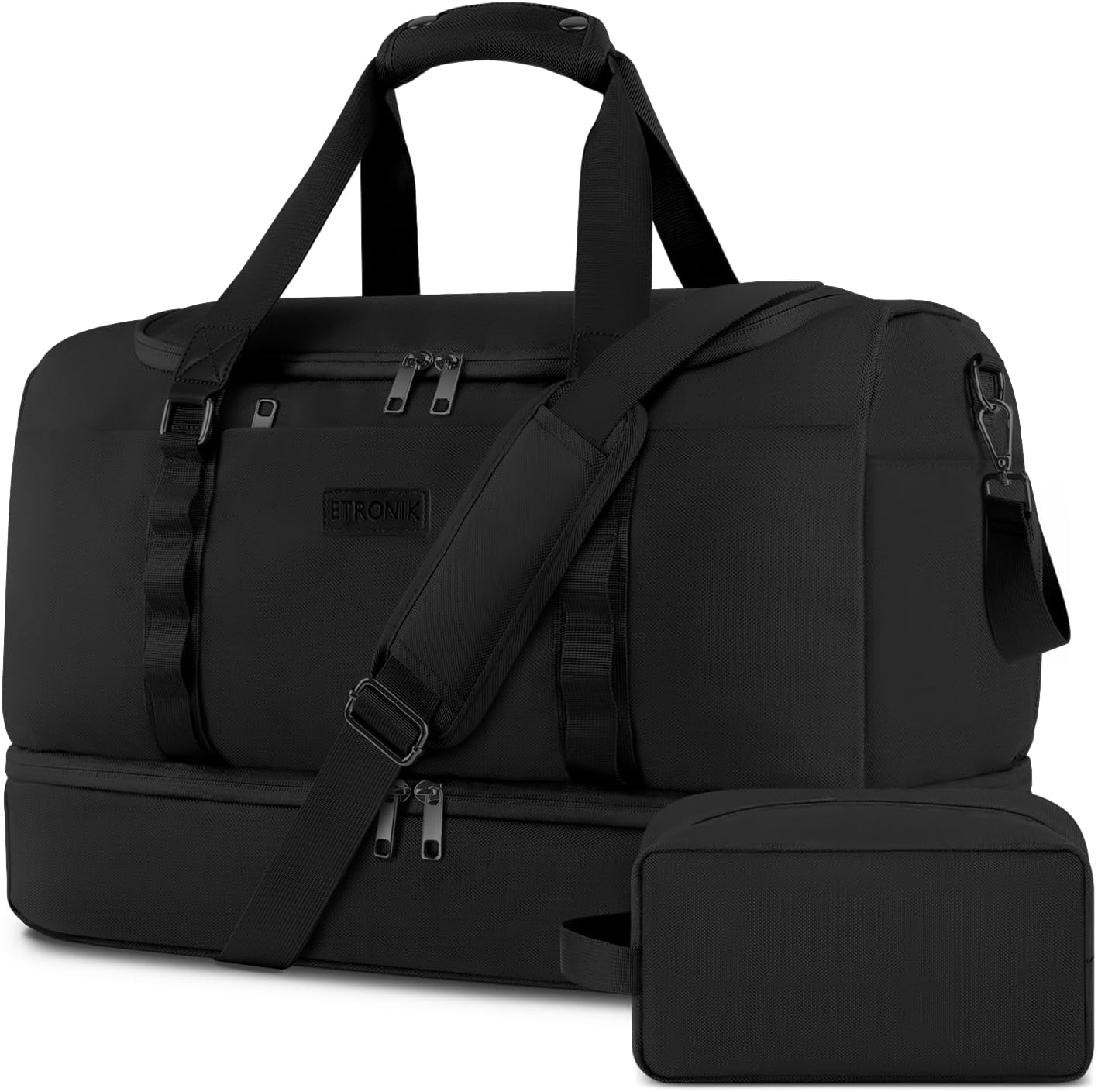 ETRONIK XL Duffle Bag for Travel with Shoe Compartment