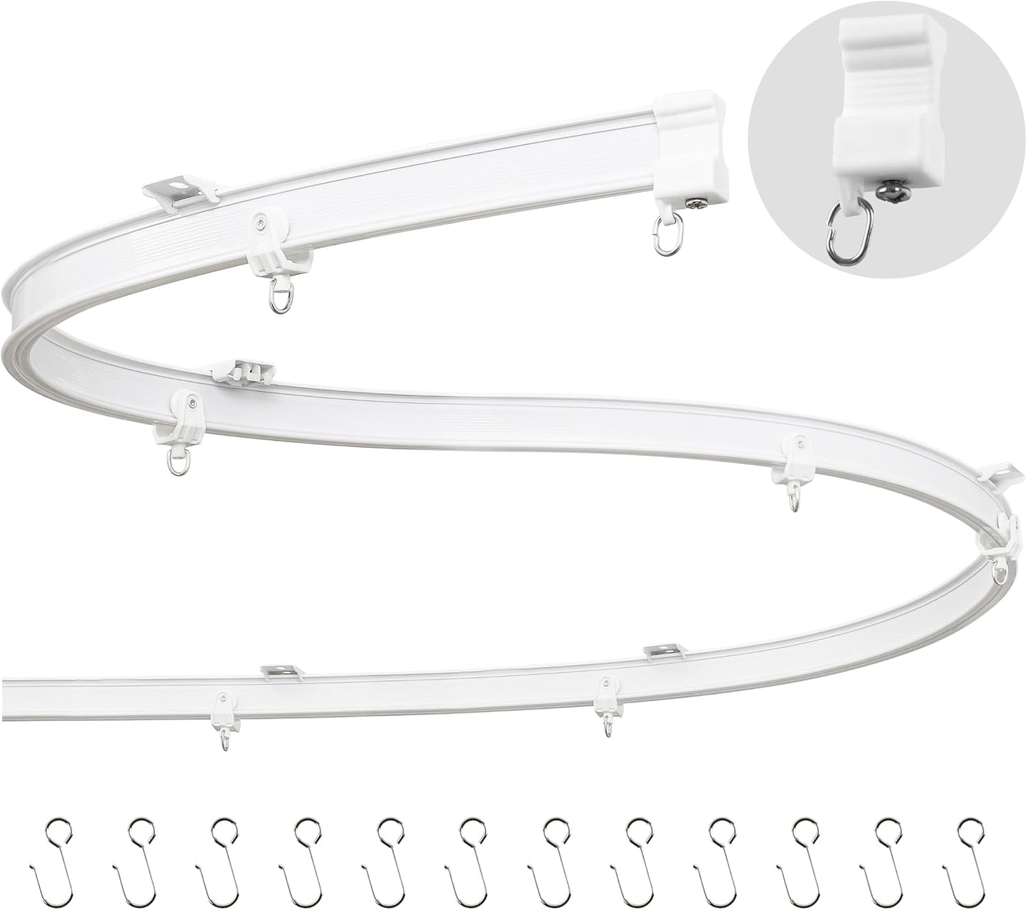 Flexible Ceiling Curtain Track - Easy Installation