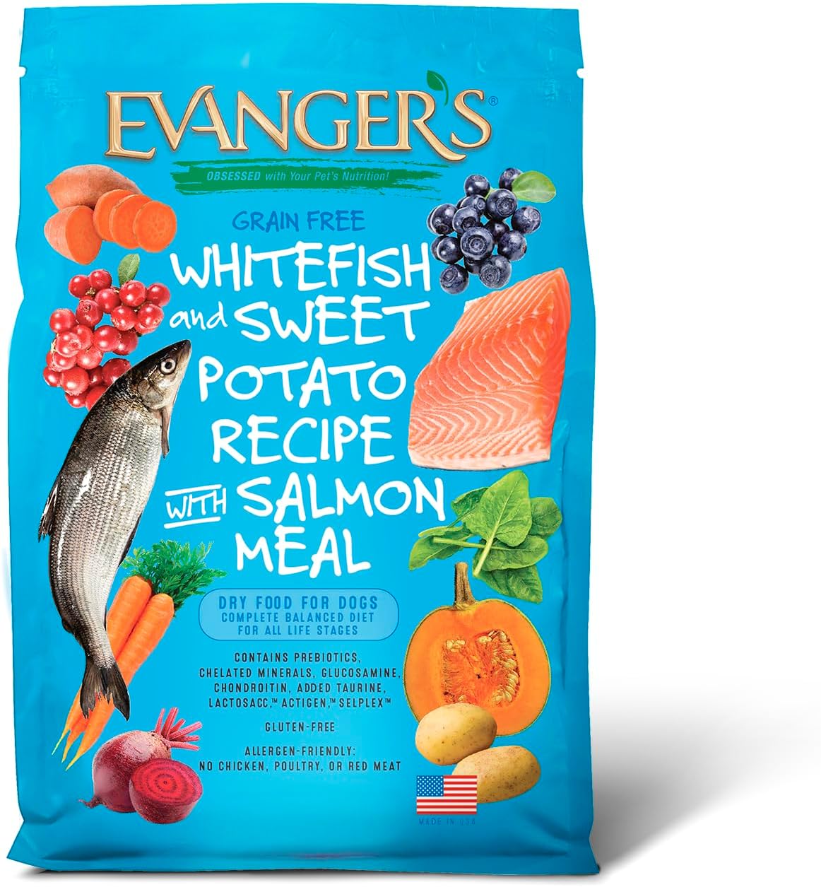 Evanger's Grain Free Whitefish and Sweet Potato Dry Dog Food