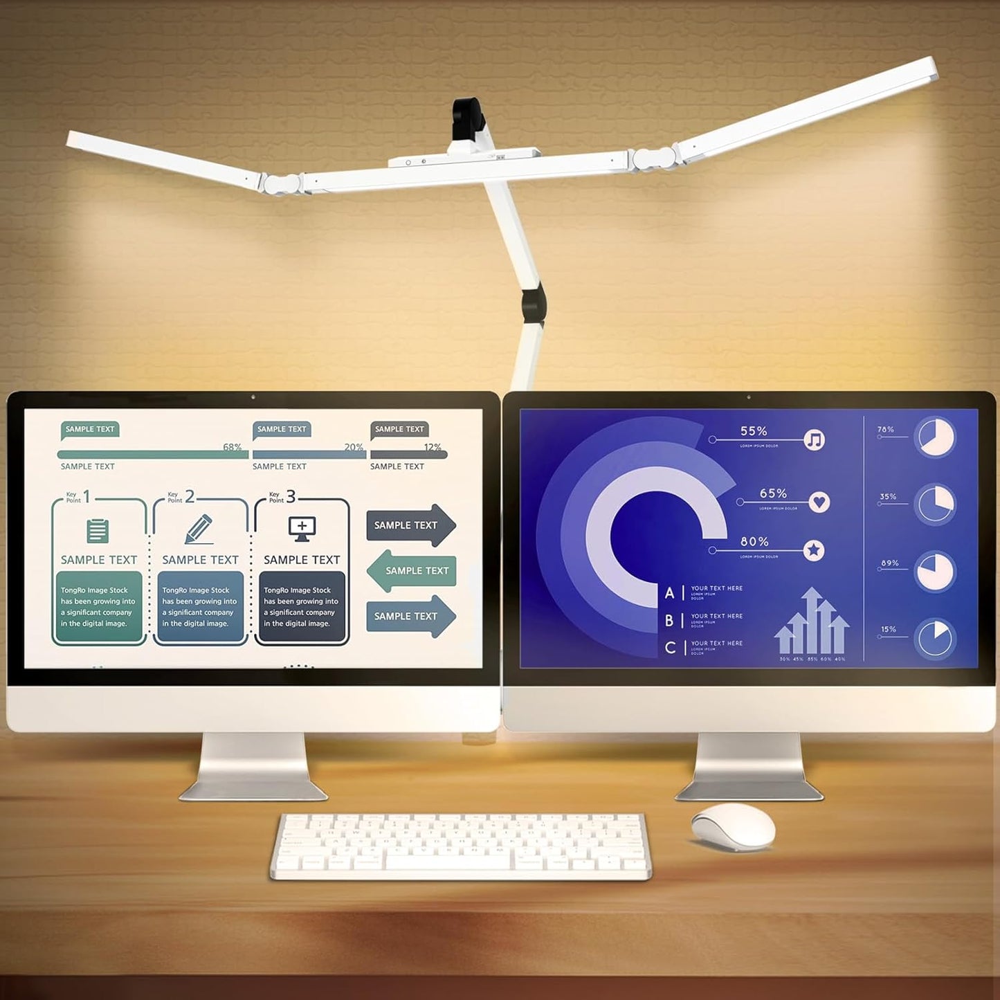 Ultra Bright LED Desk Lamp with Touch Dimming - BZTA