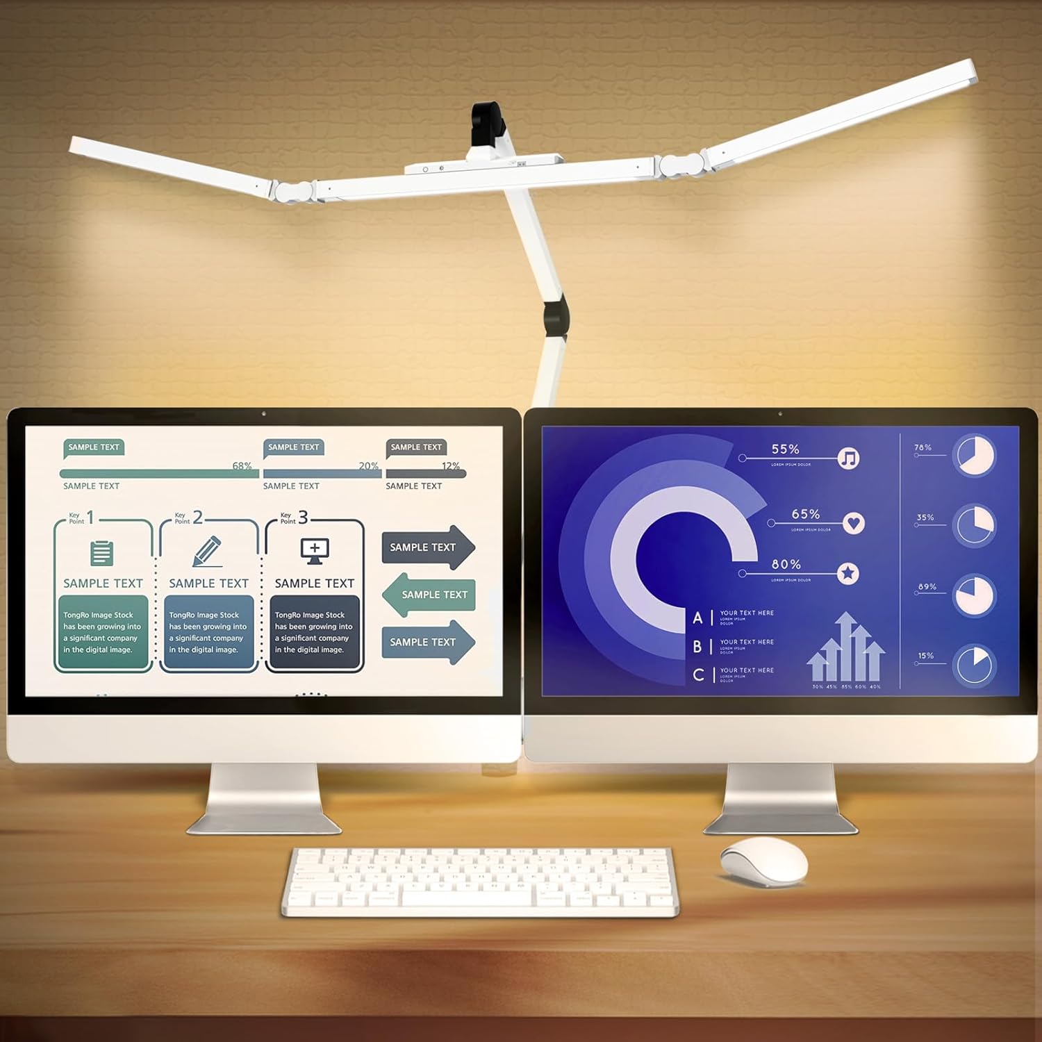 Ultra Bright LED Desk Lamp with Touch Dimming - BZTA