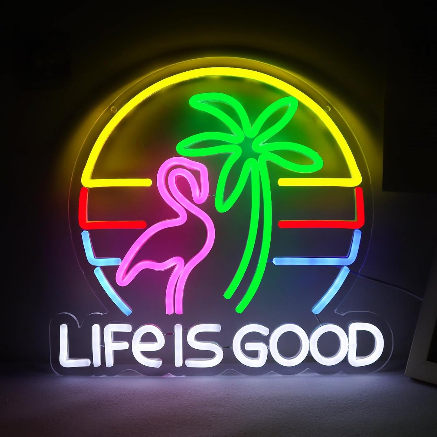 LIFE IS GOOD Cocktail Neon Signs for Vibrant Wall Decor