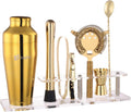 Ultimate Mixology Kit with Stand | 7pc Cocktail Set (Gold)