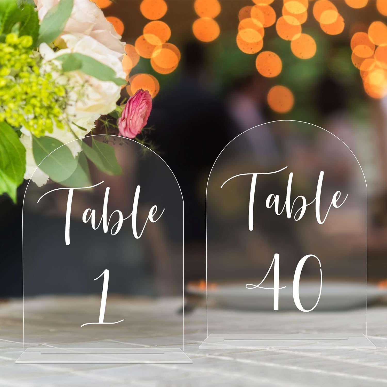 JOYIT Arch Wedding Table Numbers 1-40 for Elegant Events