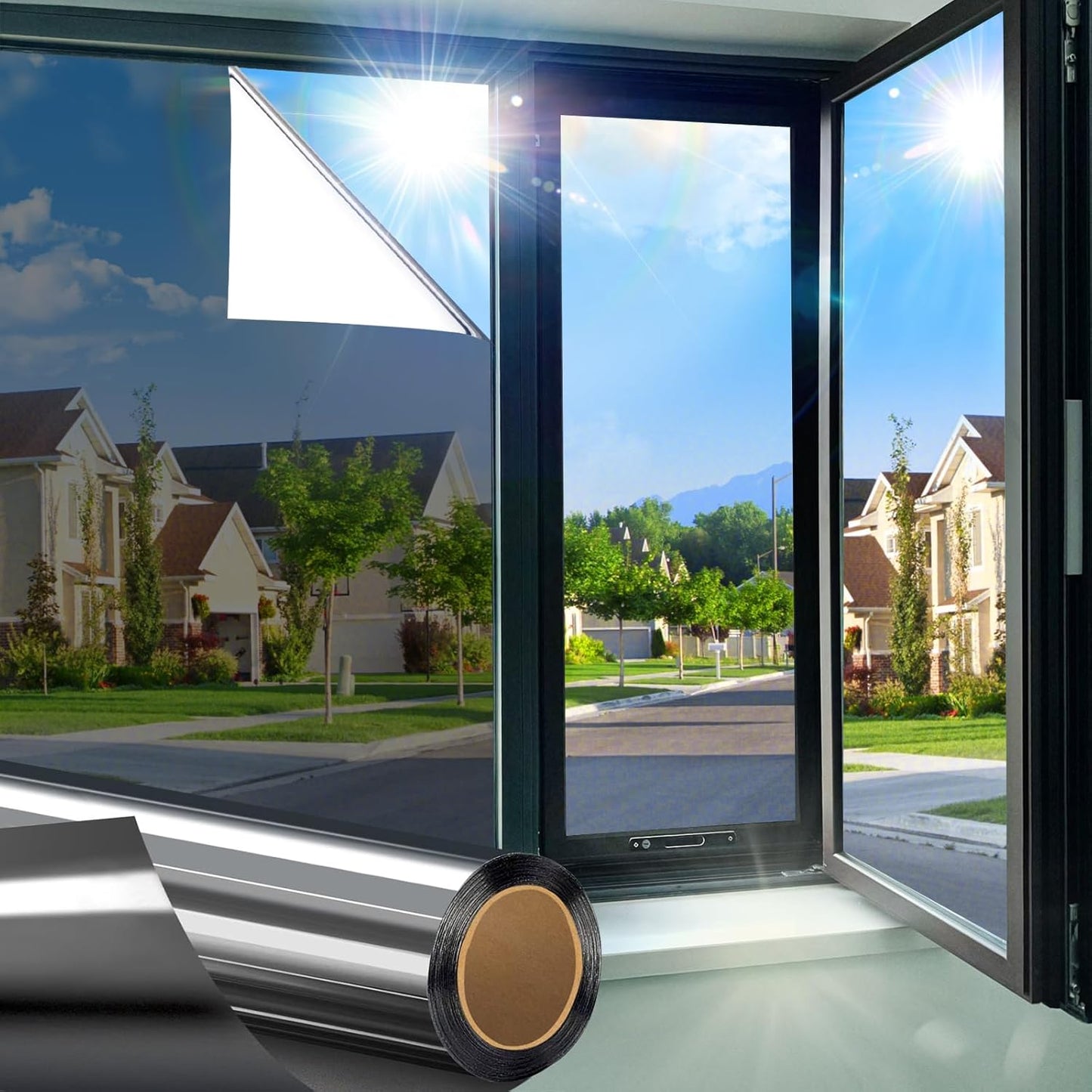 One Way Window Privacy Film for Home - Reflective Tint Solution