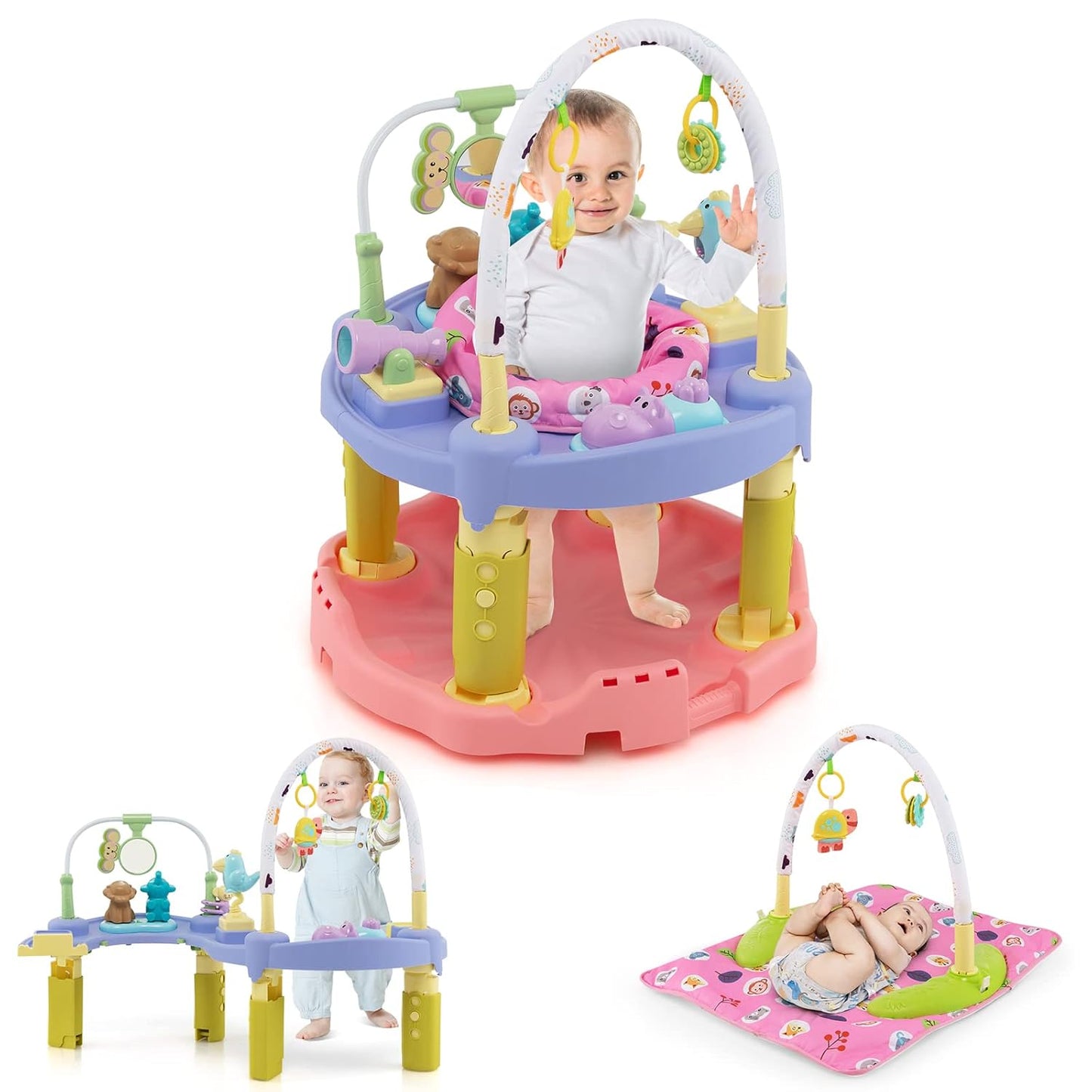 3 in 1 Baby Bouncer Activity Center for Infants 0-24 Months