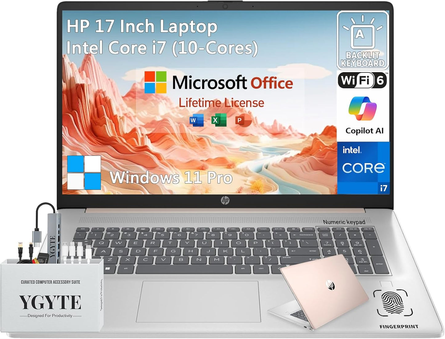 HP 17 Inch Touchscreen Laptop with Intel Core i7 and 32GB RAM