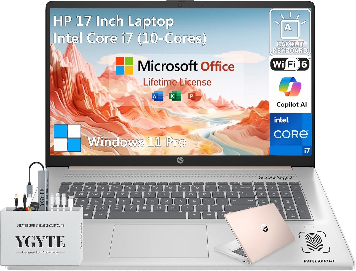 HP 17 Inch Touchscreen Laptop with Intel Core i7 and 32GB RAM