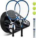 Tennis Rackets for Adults - Pre-Strung 27 Inch Set with Balls