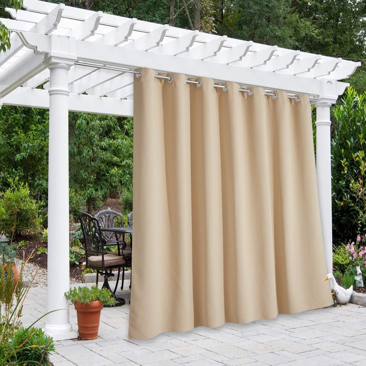 NICETOWN Outdoor Curtain for Patio Waterproof and Insulated