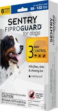 Sentry Fiproguard Plus for Dogs Flea and Tick Prevention - 6 Month