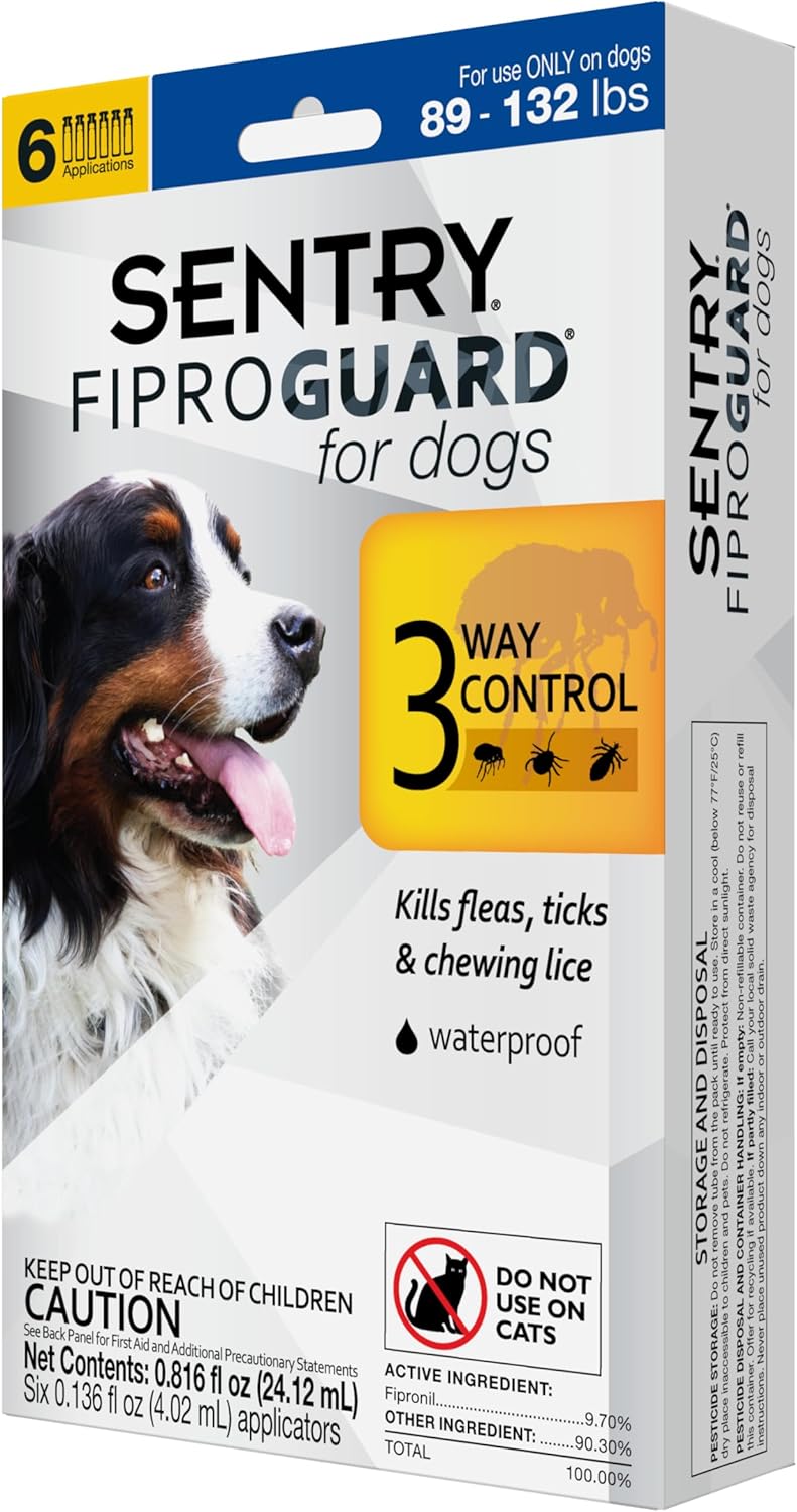 Sentry Fiproguard Plus for Dogs: Effective Flea and Tick Control