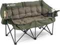 Double Camping Loveseat Chair for 2 Person Green - 800 lb Capacity