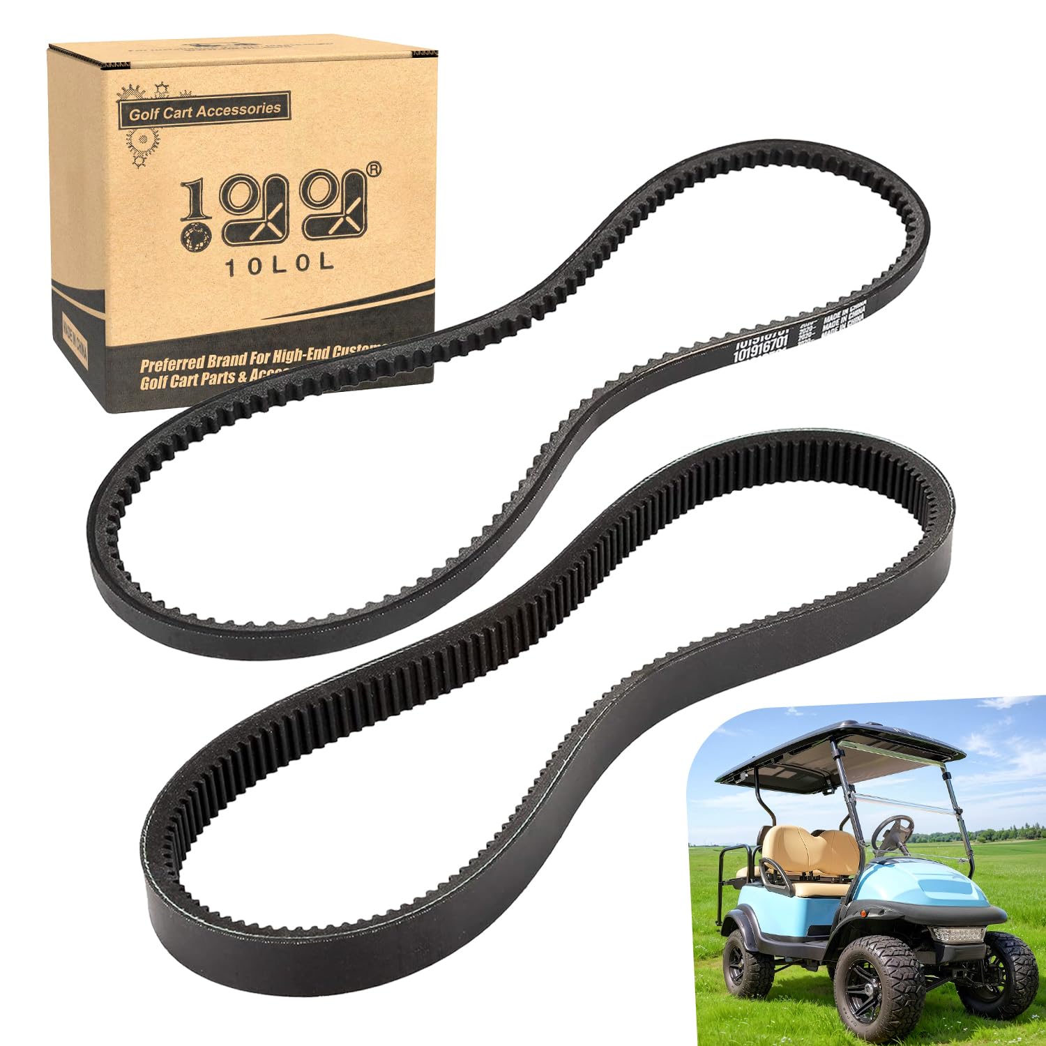 10L0L Drive Belt Kit Club Car Golf Cart