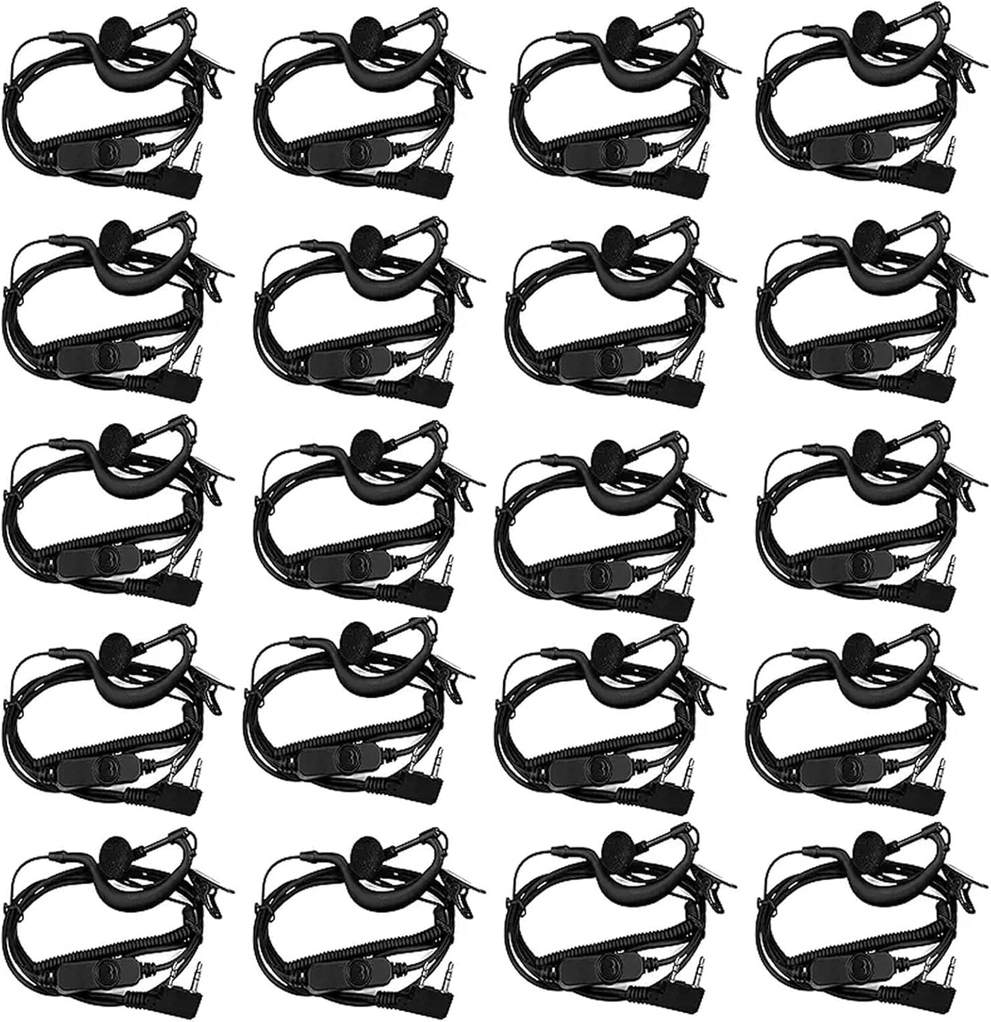 Retevis Volume Adjustable Walkie Talkie Earpiece with Mic