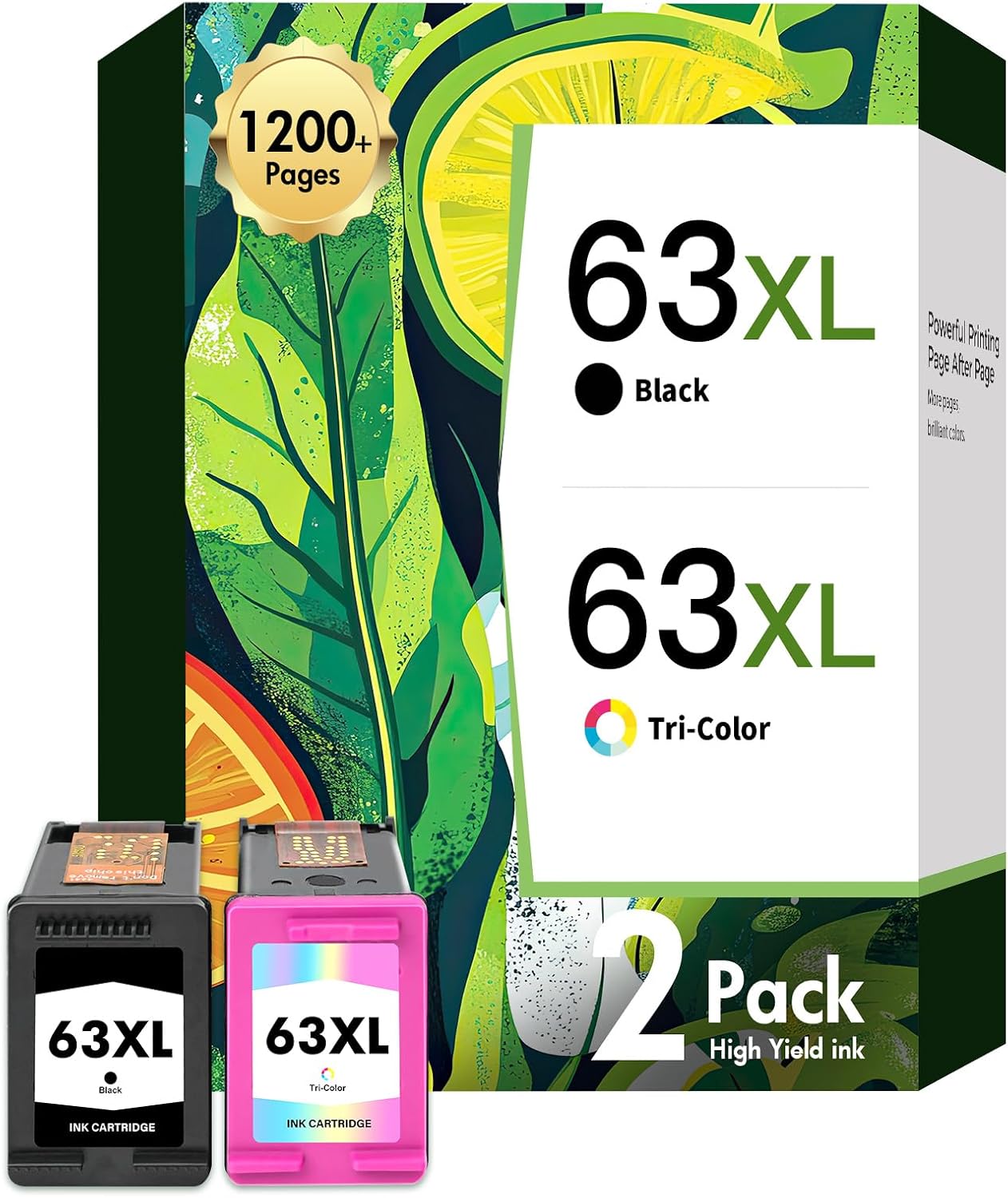 63XL Ink Cartridge Combo Pack for HP OfficeJet and Envy Printers