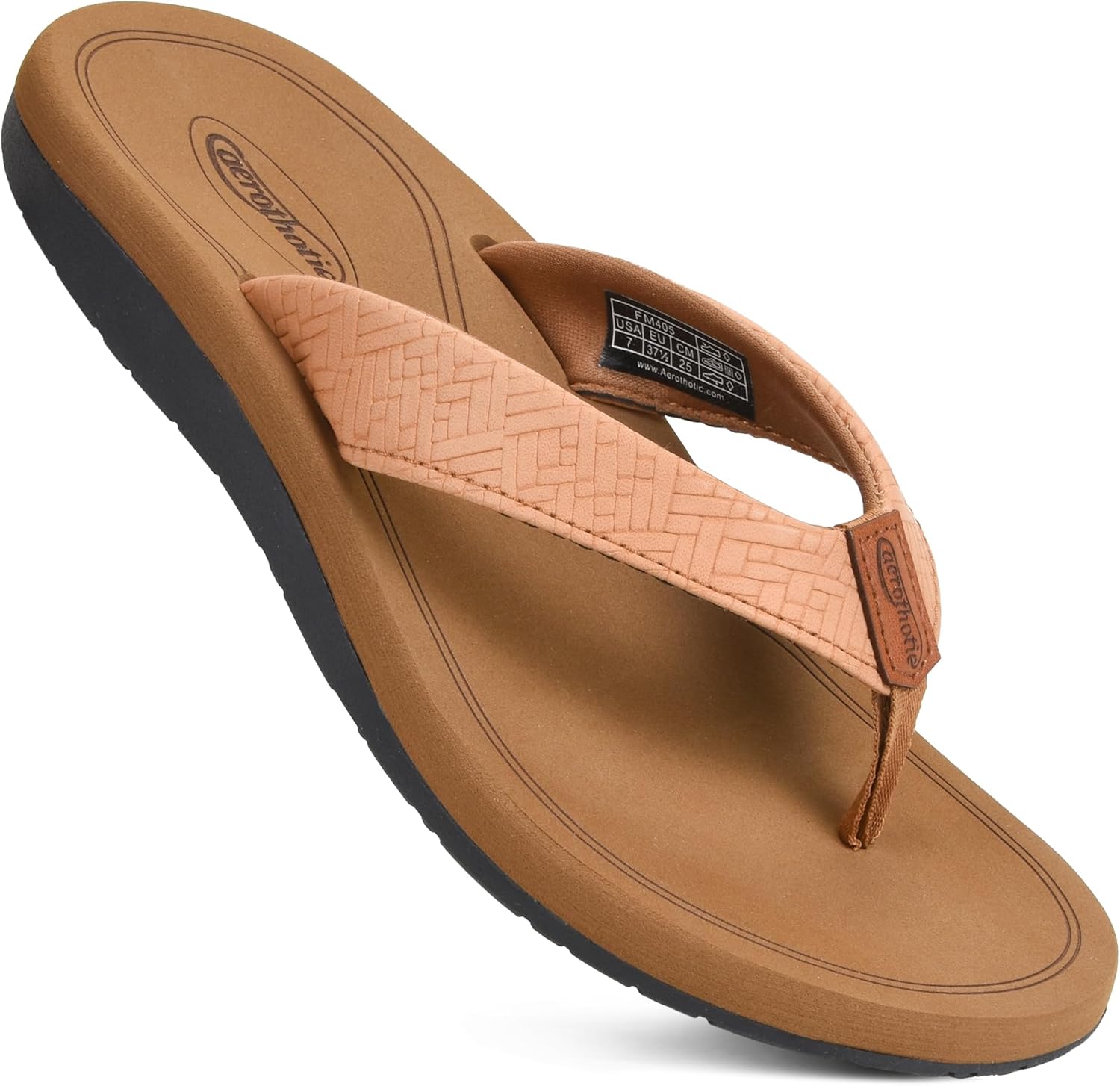 AEROTHOTIC Womens Flip Flops with Arch Support for Comfort