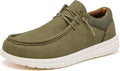 Mens Wide Toe Box Slip-on Loafers for Men - Comfortable Cushioning