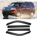 Window Visors for 2009-2015 Honda Pilot - Dark Smoke Tape-On 4PCS