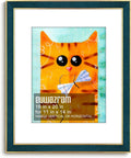 Elegant Navy Blue Suede 16x20 Frame for Photos and Artwork